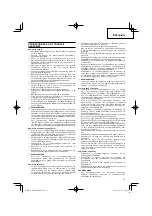 Preview for 13 page of Hitachi RB 24EA Handling Instructions Manual