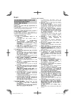 Preview for 102 page of Hitachi RB 36DL Handling Instructions Manual