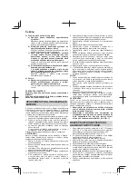 Preview for 110 page of Hitachi RB 36DL Handling Instructions Manual