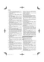 Preview for 118 page of Hitachi RB 36DL Handling Instructions Manual