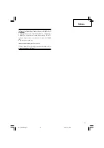 Preview for 19 page of Hitachi RB 40SA Handling Instructions Manual