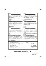 Preview for 44 page of Hitachi RB 40SA Handling Instructions Manual