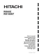 Hitachi RB100EF Owner'S Manual preview