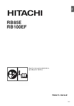 Предварительный просмотр 2 страницы Hitachi RB100EF Owner'S Manual