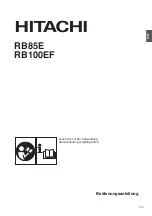 Предварительный просмотр 14 страницы Hitachi RB100EF Owner'S Manual