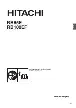 Предварительный просмотр 26 страницы Hitachi RB100EF Owner'S Manual