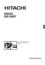 Предварительный просмотр 50 страницы Hitachi RB100EF Owner'S Manual