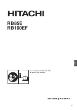 Предварительный просмотр 74 страницы Hitachi RB100EF Owner'S Manual