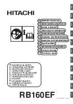 Hitachi RB160EF Owner'S Manual preview