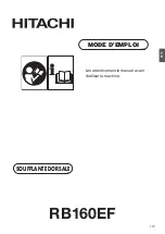 Предварительный просмотр 30 страницы Hitachi RB160EF Owner'S Manual