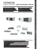 Preview for 1 page of Hitachi RCD-2.0FSNE Installation And Operation Manual