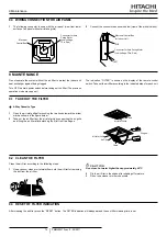 Preview for 20 page of Hitachi RCI-1.0FSN3E Installation And Operation Manual