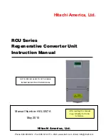 Hitachi RCU- 2011 Instruction Manual предпросмотр