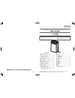 Предварительный просмотр 1 страницы Hitachi RD-110EX Instruction Manual