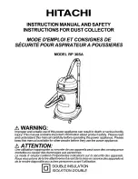 Hitachi RP 30SA Instruction Manual And Safety Instructions preview