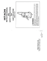 Hitachi RP 30Y Instruction Manual And Safety Instructions preview