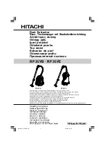 Preview for 1 page of Hitachi RP35YB Handling Instructions Manual