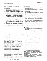 Preview for 32 page of Hitachi RPC-3.0FSN3E Installation And Operation Manual