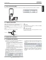 Предварительный просмотр 21 страницы Hitachi RPI-16.0FSN3PE Installation And Operation Manual