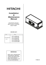 Preview for 2 page of Hitachi RPI-16 0KFNQH Installation & Maintenance Manual