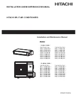 Hitachi RPIH-4.0UNE1NH Installation And Maintenance Manual preview