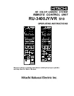 Preview for 1 page of Hitachi RU-3400JY/VR S10 Operating Instructions Manual