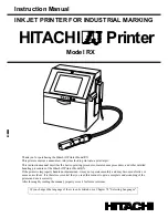 Hitachi RX Instruction Manual preview