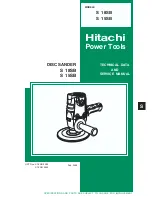 Hitachi S 15SB Technical Data And Service Manual preview
