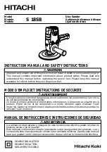 Hitachi S 18SB Instruction Manual предпросмотр