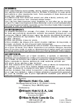 Предварительный просмотр 44 страницы Hitachi S 18SB Instruction Manual