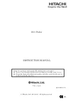 Hitachi S21 Instruction Manual предпросмотр