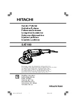 Hitachi SAT-180 Handling Instructions Manual preview
