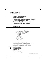 Предварительный просмотр 1 страницы Hitachi SAY-150A Handling Instructions Manual