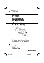 Hitachi SB-75(B) Handling Instructions Manual preview