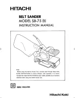 Hitachi SB-75(B) Instruction Manual preview