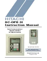 Preview for 1 page of Hitachi SC-OPE 3I Instruction Manual