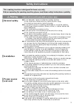 Preview for 3 page of Hitachi SF-105XE Operating & Installation Instructions Manual