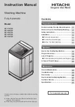 Hitachi SF-130TCV Instruction Manual preview