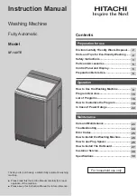 Hitachi SF-140TE Instruction Manual preview