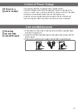 Preview for 21 page of Hitachi SF- 80XB Operating & Installation Instructions Manual