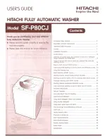 Preview for 1 page of Hitachi SF-P80CJ User Manual