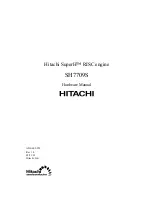 Предварительный просмотр 2 страницы Hitachi SH7709S Hardware Manual