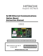 Preview for 1 page of Hitachi SJ-EN Ethernet Communications Instruction Manual