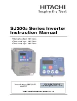 Preview for 1 page of Hitachi SJ2002 Series Instruction Manual