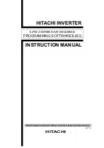 Hitachi SJ700 Series Software Instruction Manual preview