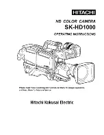 Hitachi SK-HD1000 Operating Instructions Manual preview