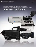 Preview for 1 page of Hitachi SK-HD1200 Specifications