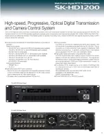 Preview for 7 page of Hitachi SK-HD1200 Specifications