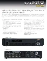 Preview for 5 page of Hitachi SK-HD1500-S2 Brochure & Specs