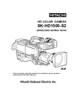 Hitachi SK-HD1500-S2 Operating Instructions Manual preview